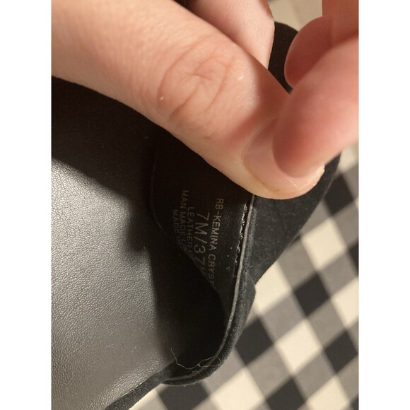 NEW Rebecca Minkoff Black Rhinestone Heels Sparkly Kid Suede Wedding Guest 7 - Picture 9 of 9